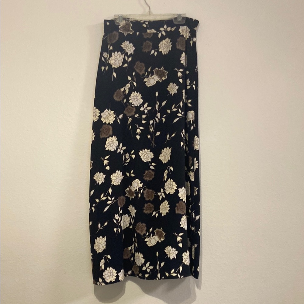 Floral Black and Brown Women's Skirt